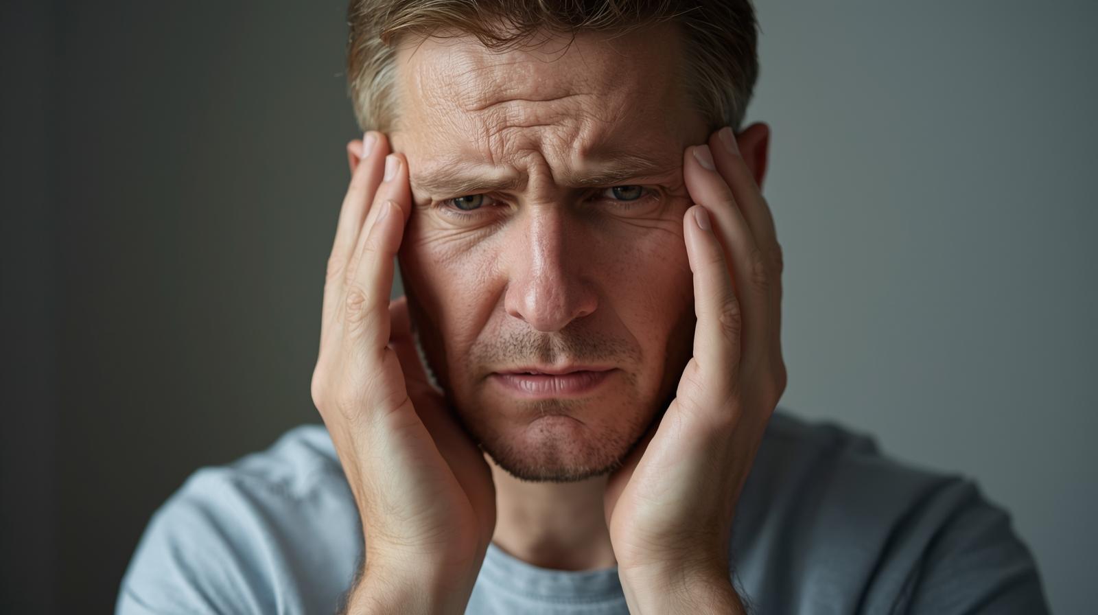 A man with Carpal Tunnel and Hand Strain