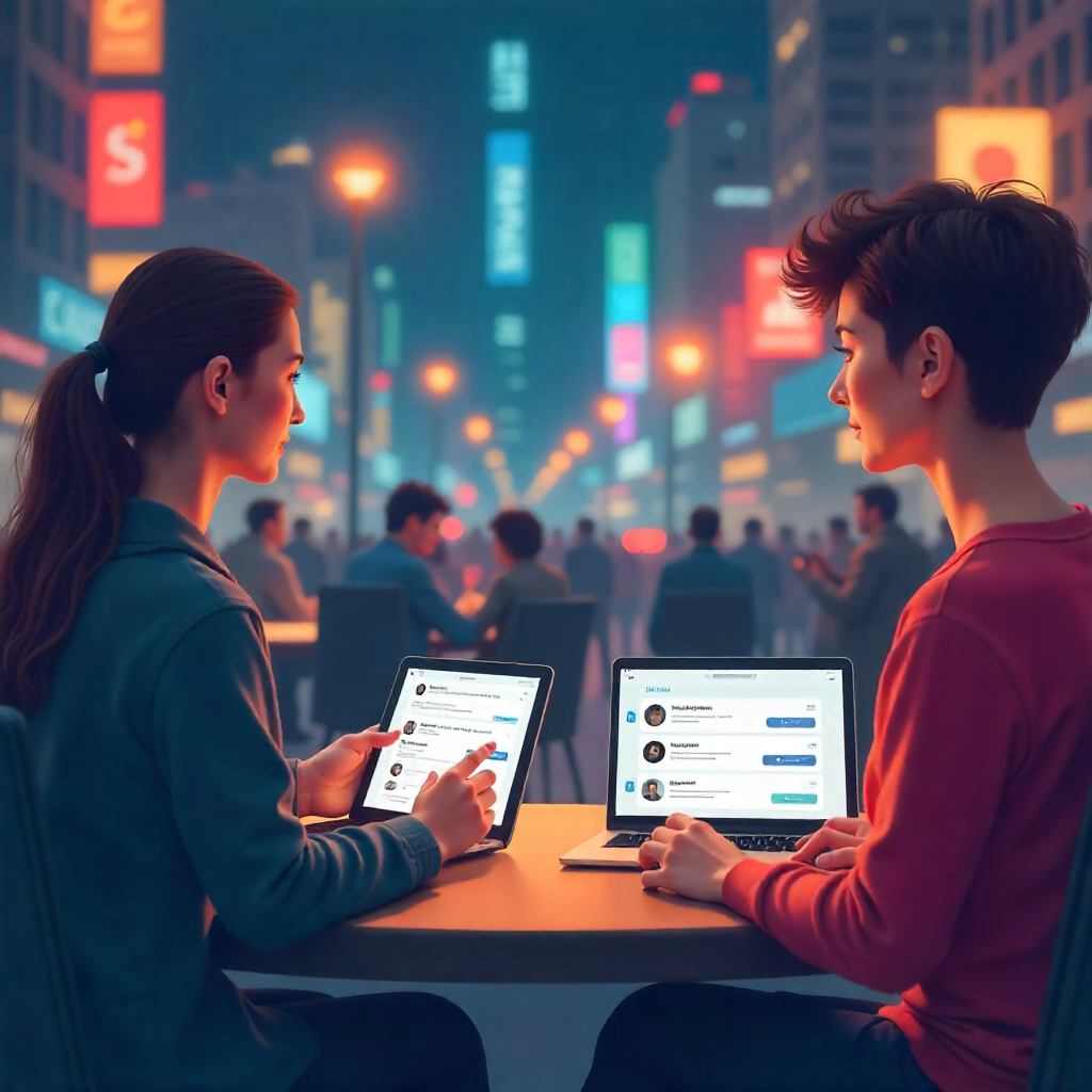 "Behind-the-scenes content creation showing cameras, lights, and creators collaborating."