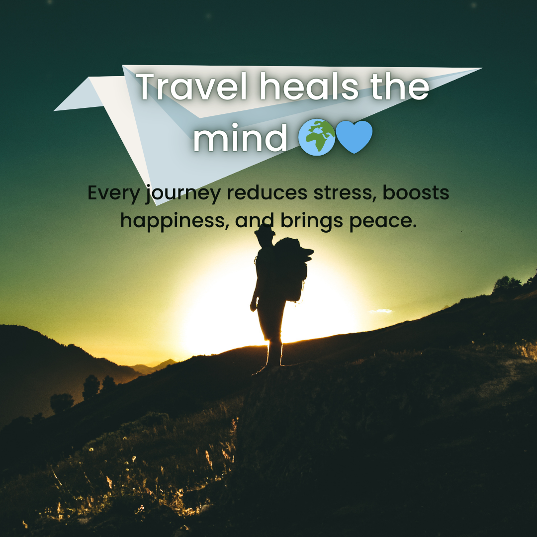 Travel heals the mind 🌍💙