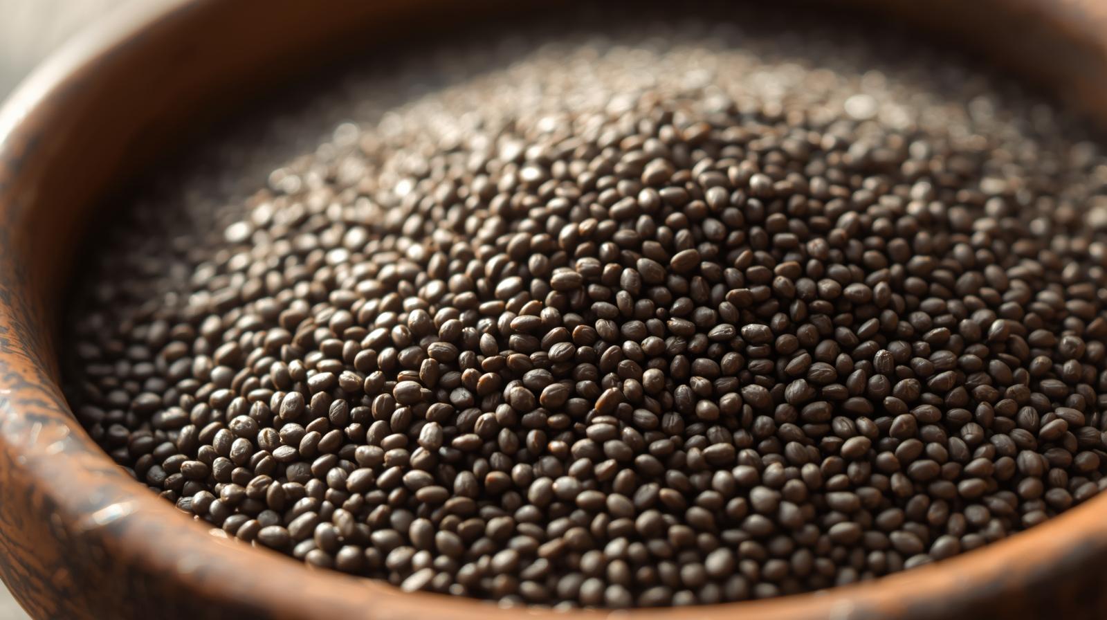 A plate of Chia Seeds