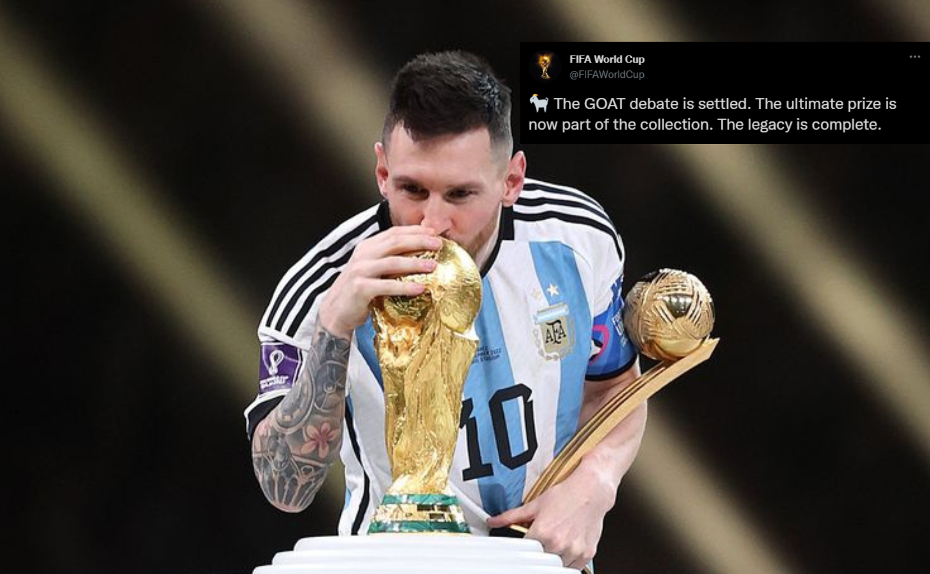 Messi's World cup pic