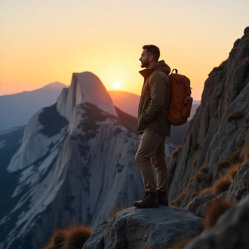 Solo Travel for Personal Growth: A Life-Changing Journey cliff at sunrise representing personal growth and freedom.”